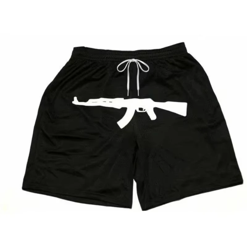 2026 Unisex AK Print Shorts Loose Fit Street Casual Summer Shorts, Quick-Drying and Breathable Stylish Beach Shorts High Quality