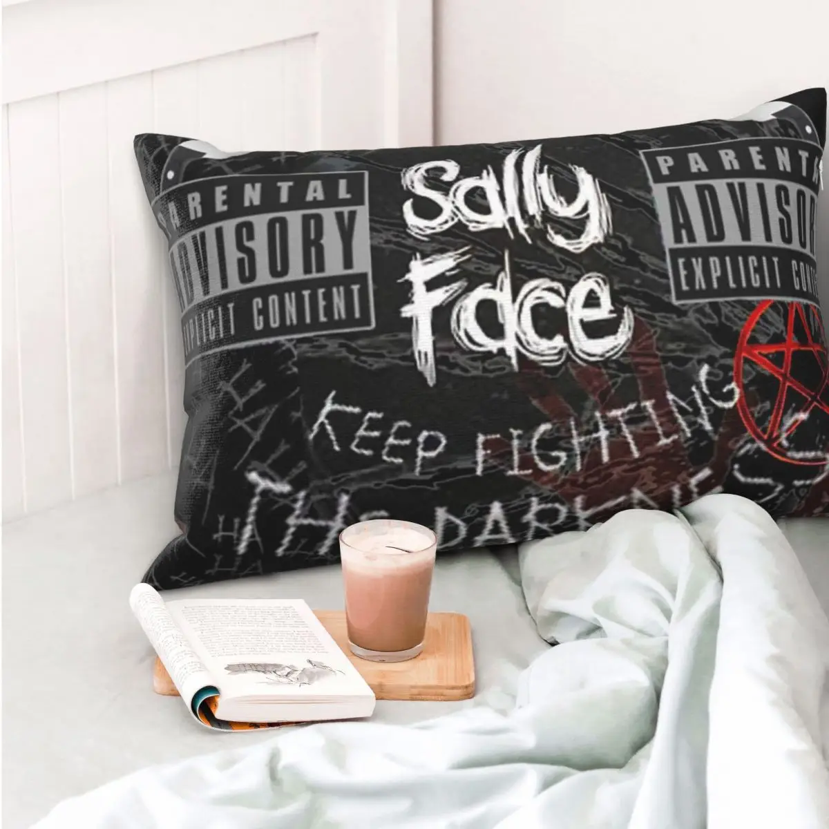 Sally Face Game Anime SF Horror Sal Fisher Rectangle Pillowcase Cushion Cover Decor Bedroom Bed Home Comfort Throw Pillow
