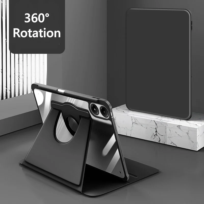 Funda For Redmi Pad 2 Pro Case with Pen Holder 360 Rotating 