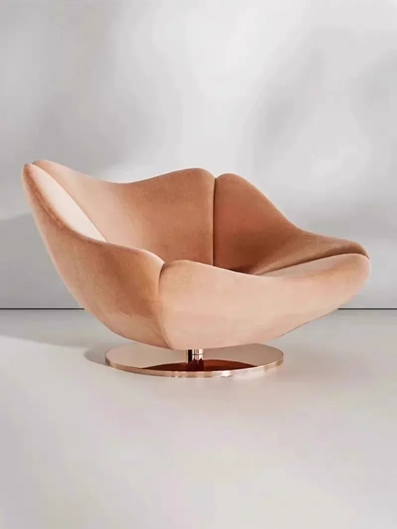 

AA Nordic designer special-shaped fiberglass, armchair living room fabric leisure hotel sofa recliner