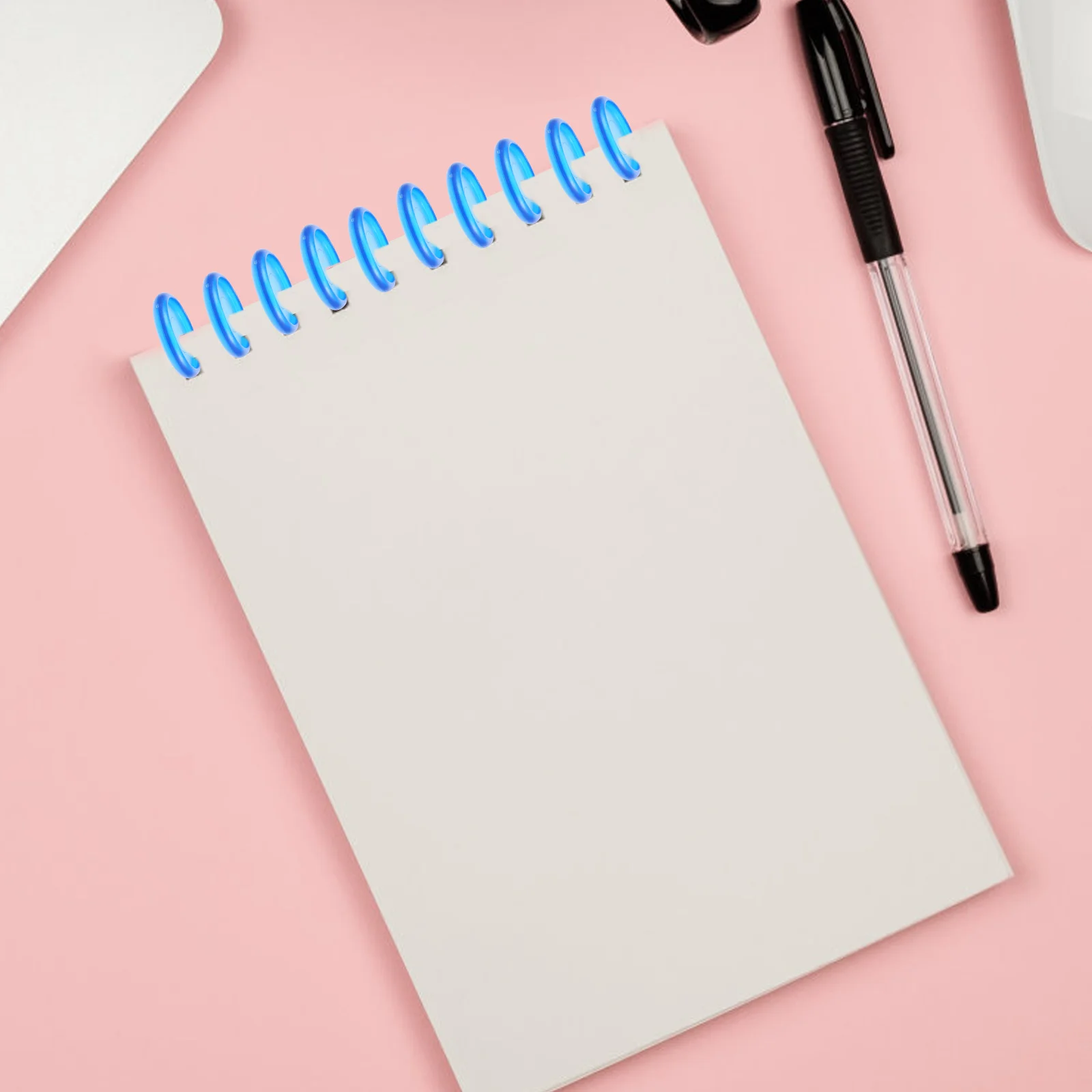 44Pcs Plastic Book Binding Discs Loose Leaf Binder Rings for DIY Notebooks Memo Filing Planner Use Plastic Binding Disc