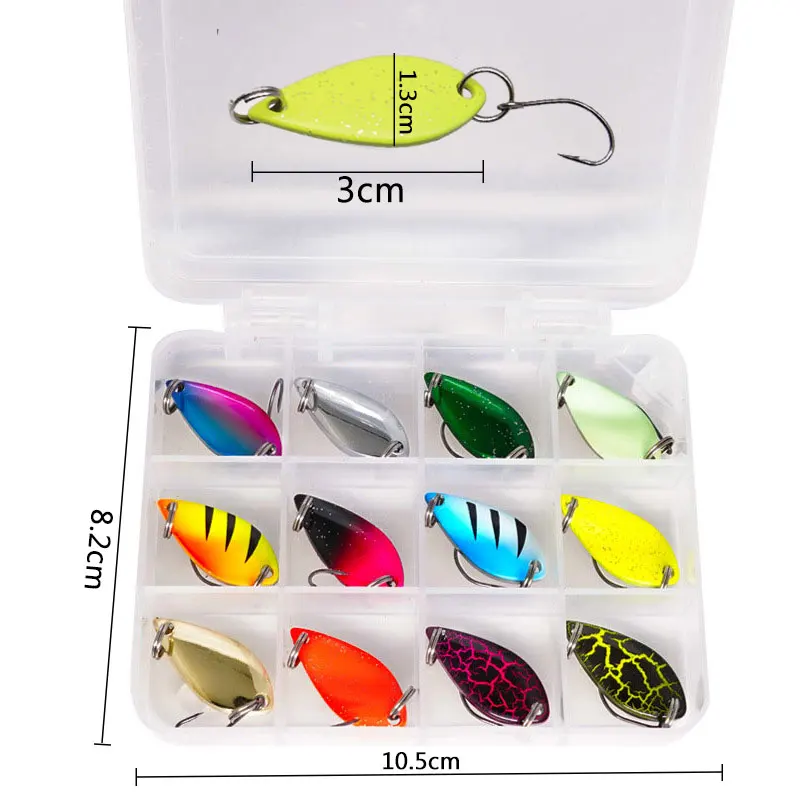 JYJ 2.5g 3.5g 5g Fishing Spoon Lure Sequin Swim Bait Isca Artificial Trout Lure Pesca Fishing Tackle Leurre Truite Spoons