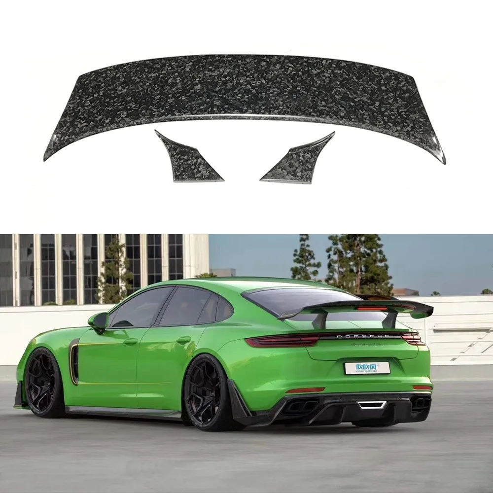 For Porsche Panamera 971 High-quality Genuine Dry Carbon Fiber Automobile Tail Rear Spoiler Car Accessories Body Kits Trim