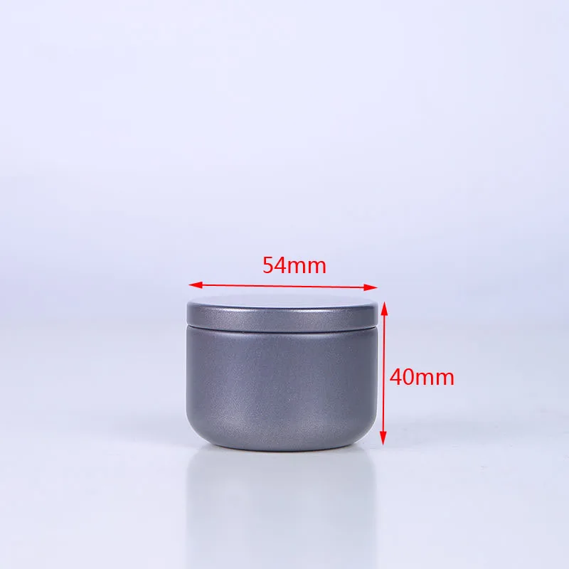 Multi-purpose Round Shape Mini Storage Boxes Pure Color Portable Tea Sealed Storage Box High-end Loose Tea Packaging Iron Boxes