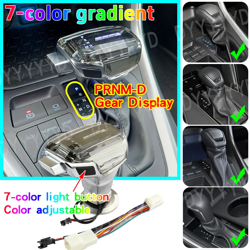 For Toyota Levin XV70 Avalon Wildlander Crown RAV4 Highlander Harrier Gear Shift Knob Head Automatic Gear Lever Car Accessories