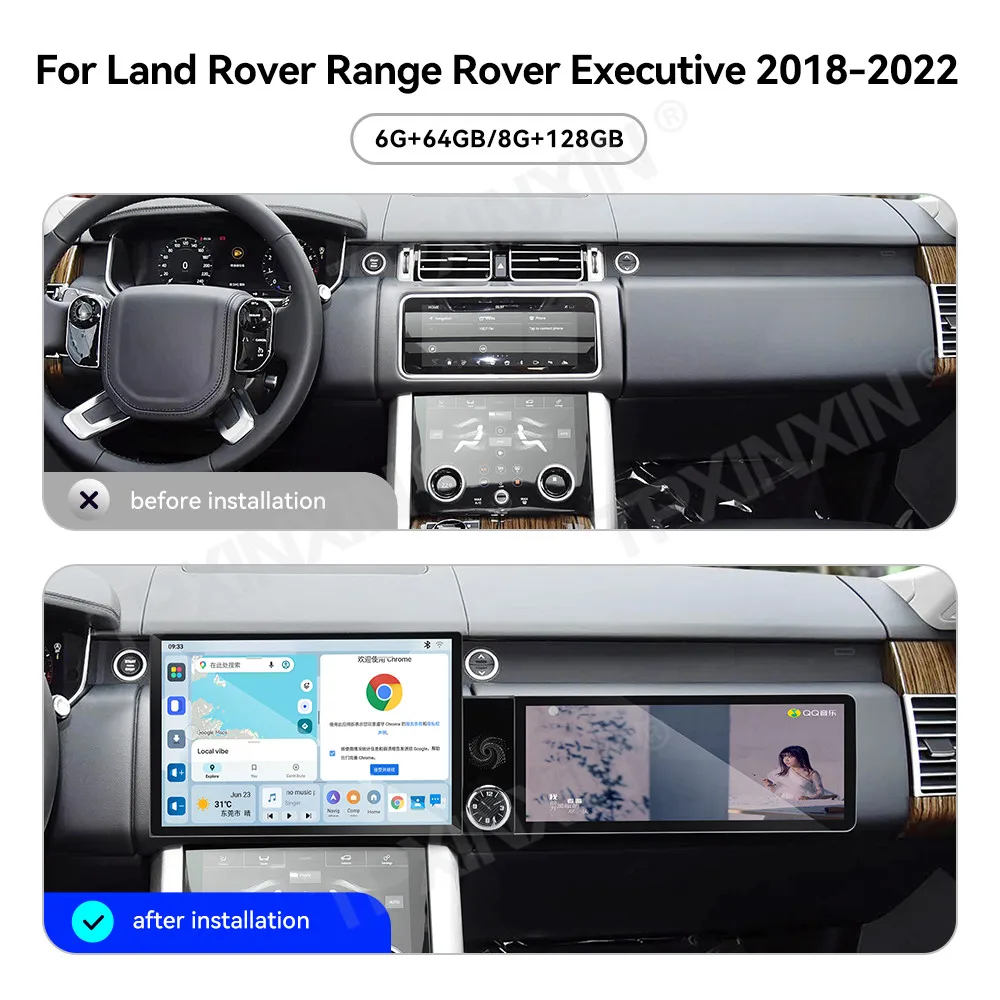Different Type Dual Screen Car Radio For Range Land Rover Vogue 2018-2004 Car Multimedia Video Player GPS Navigation Carplay