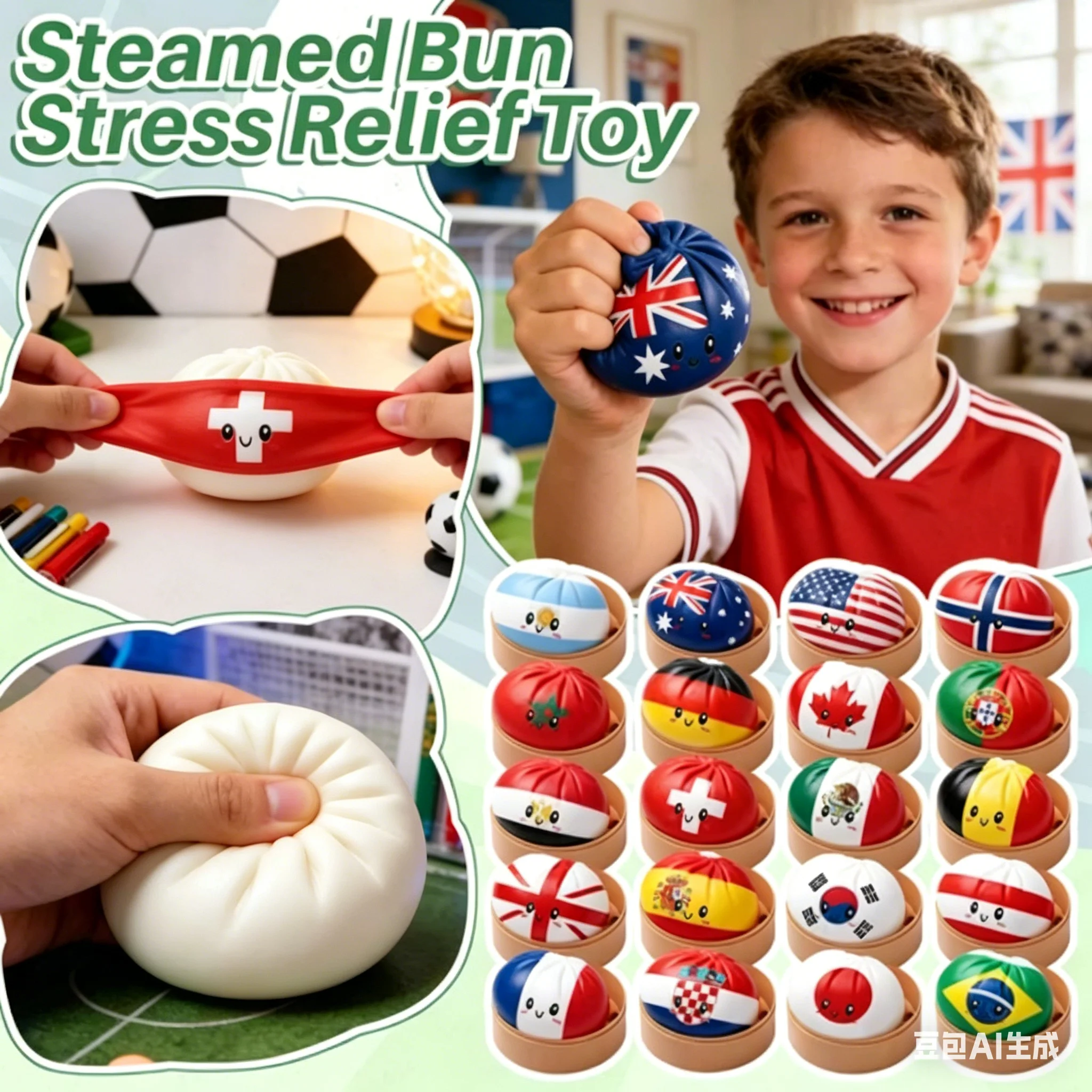 

2026 New Dumpling Squishy Toy Stress Relief Fidget Toy Blind Box Bag Cute Cartoon Soft Rubber Toy Creative Popular Birthday Gift
