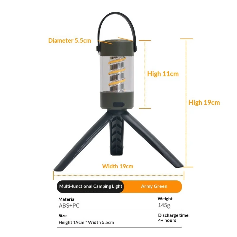 Outdoor Audio Camping Light Wireless Ambient Light Small Portable Light Tent Long Battery Life LED