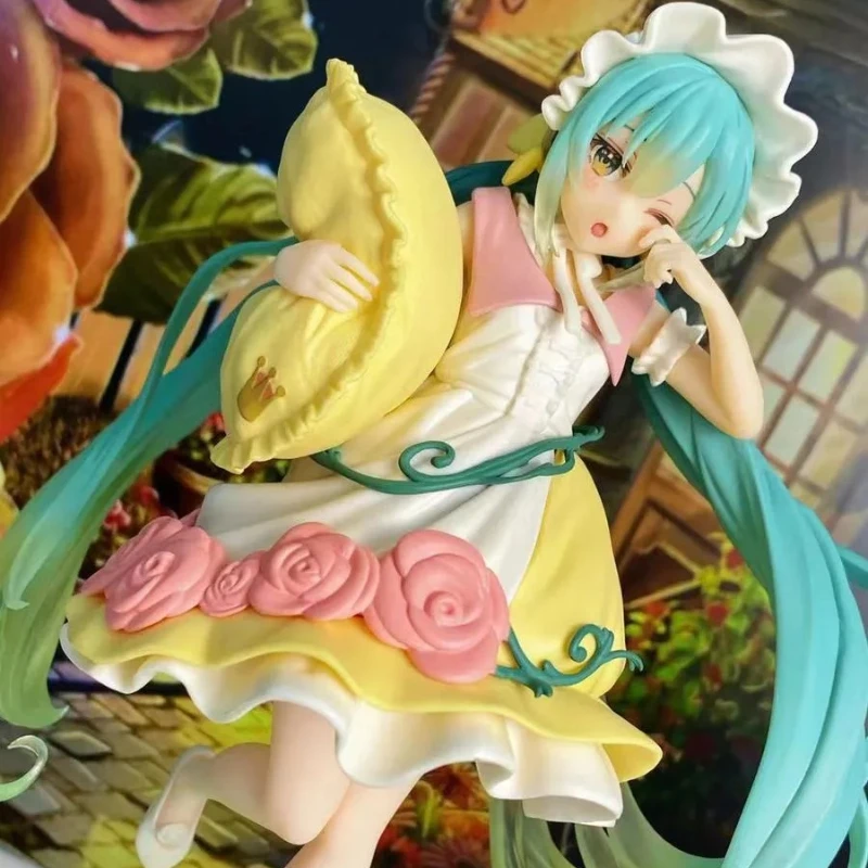 Bandai Banpresto HATSUNE MIKU Fiaba Paese delle Meraviglie La Bella Addormentata Anime Figura Pixiv Bella Ragazza Periferica Regalo Ornamenti