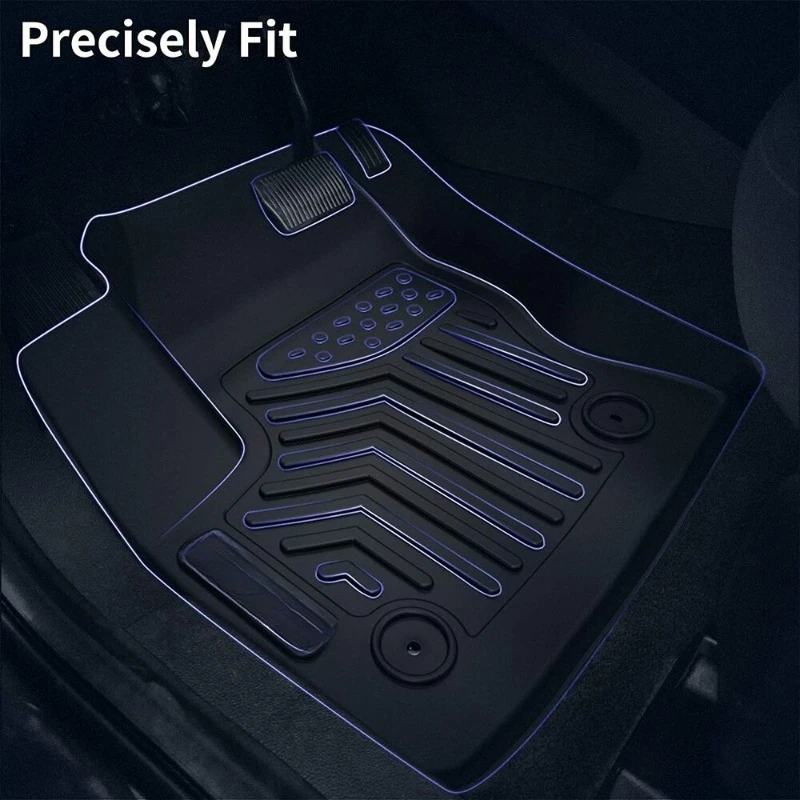 Floor Mats for 2019-2024 Dodge Ram 1500 Crew Cab All Weather TPE Liners United States