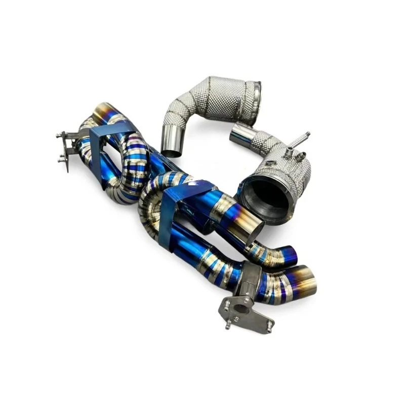 Titanium Sport Exhaust Assembly for 911 992 3.0T 2019-2023 Track Ready Tuning Exhaust With Heat Shield  t001