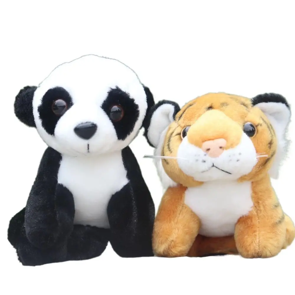 Clip on Cloth Magnetic Shoulder Plush Plush Doll Decorative Standing Shoulder Tiger Cartoon Giraffe Stuffed Animals Doll