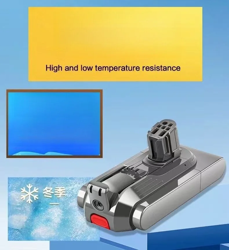 4800mAh Replacement Battery Pack for Dyson V12 Slim/SV20 Absolute Cordless Vacuum Cleaners High Capacity Li-ion Battery