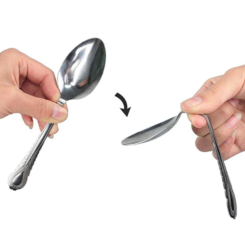 Magic Gimmick Perfect Mind Bend Spoon Bending Gimmick Close-Up Magician Street Stage Magic Tricks