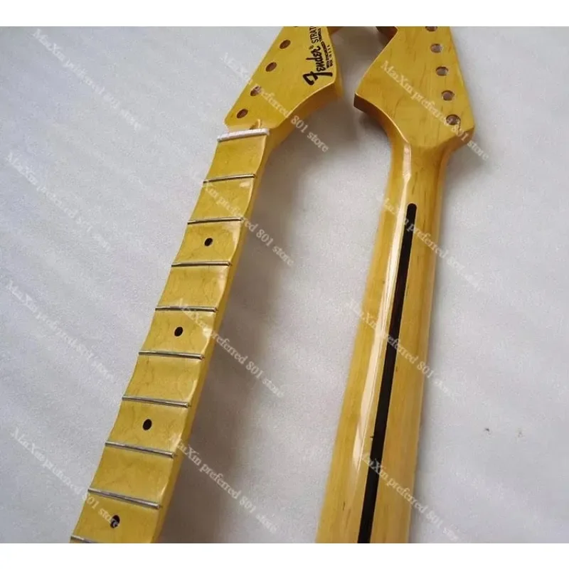 For   STQ Finn Electric Guitar  Full Groove Fingerboard Neck F21 Pin 22 Pin Lemon Yellow  Reinforced Ribs DIY Accessories