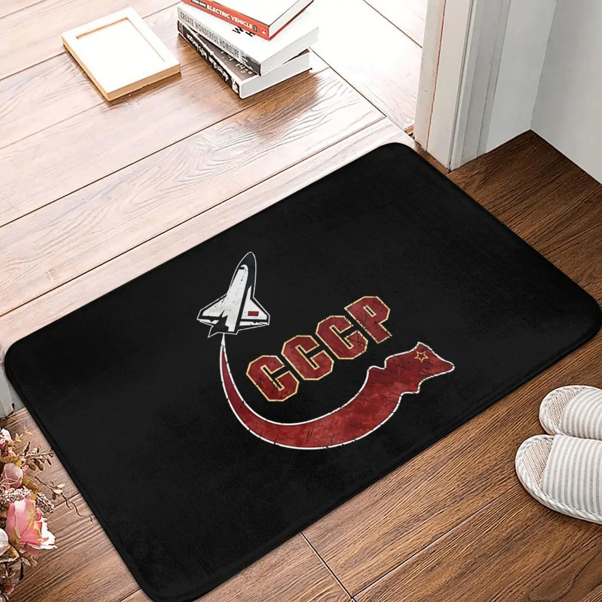 Russian CCCP Non-slip Doormat Soviet Flag Orbiter Bath Kitchen Mat Outdoor Carpet Indoor Pattern Decor