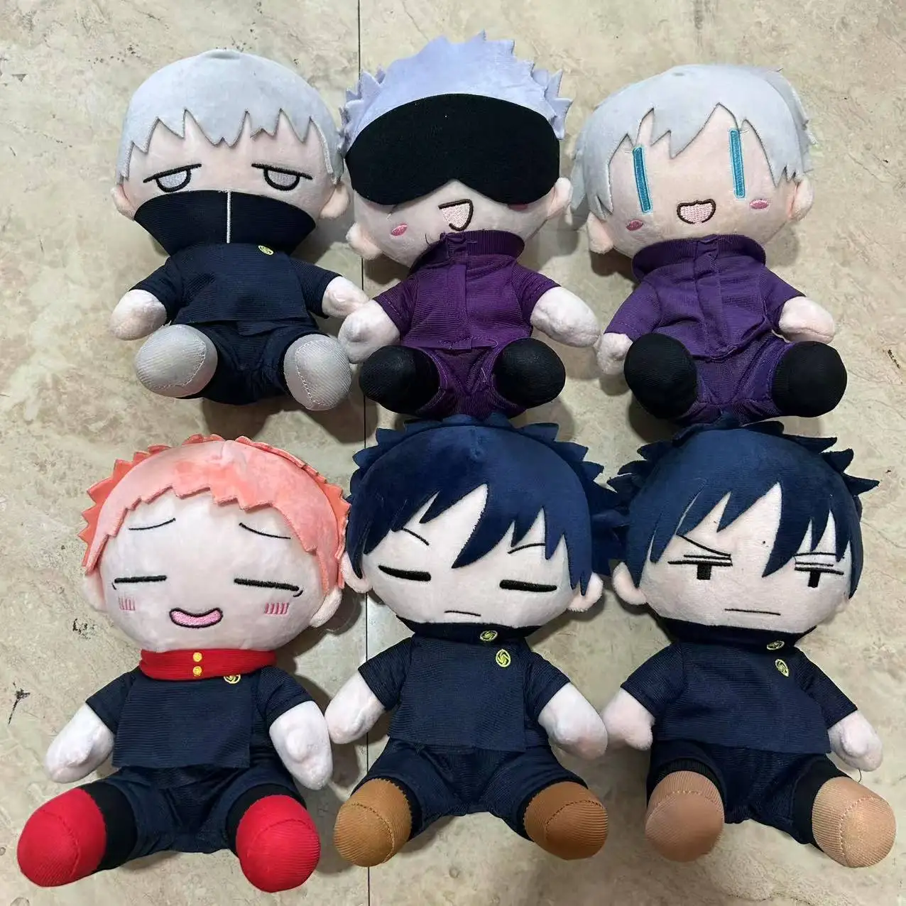 23CM New Anime Jujutsu Kaisen Gojo Satoru Fushiguro Megumi Figures Q Version kawaii Model Dolls plush toy ornament Gifts