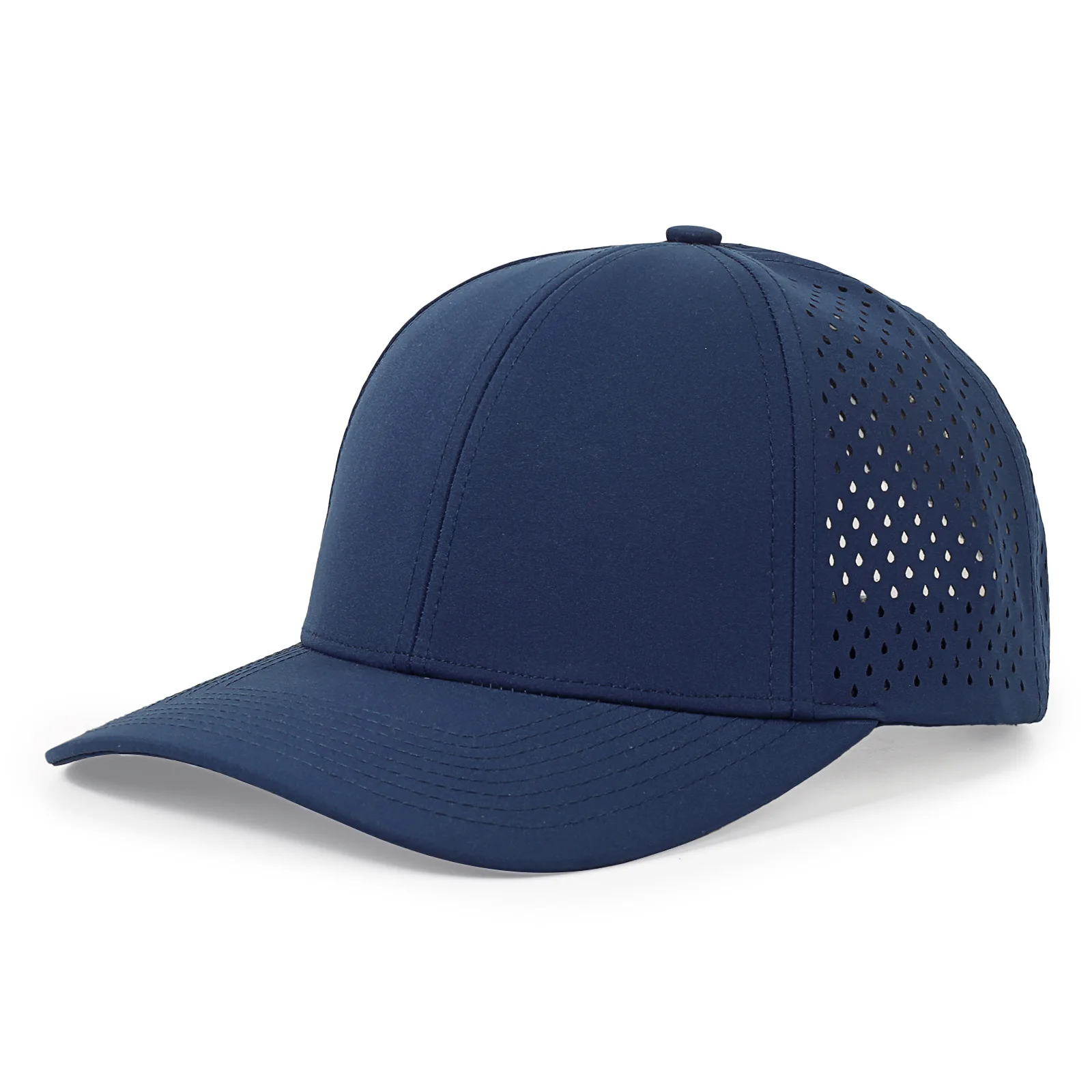 High Quality 6 Panel Waterproof Laser Perforated Hat Custom Logo Waterproof Baseball Cap Trucker Hat sun hat summer