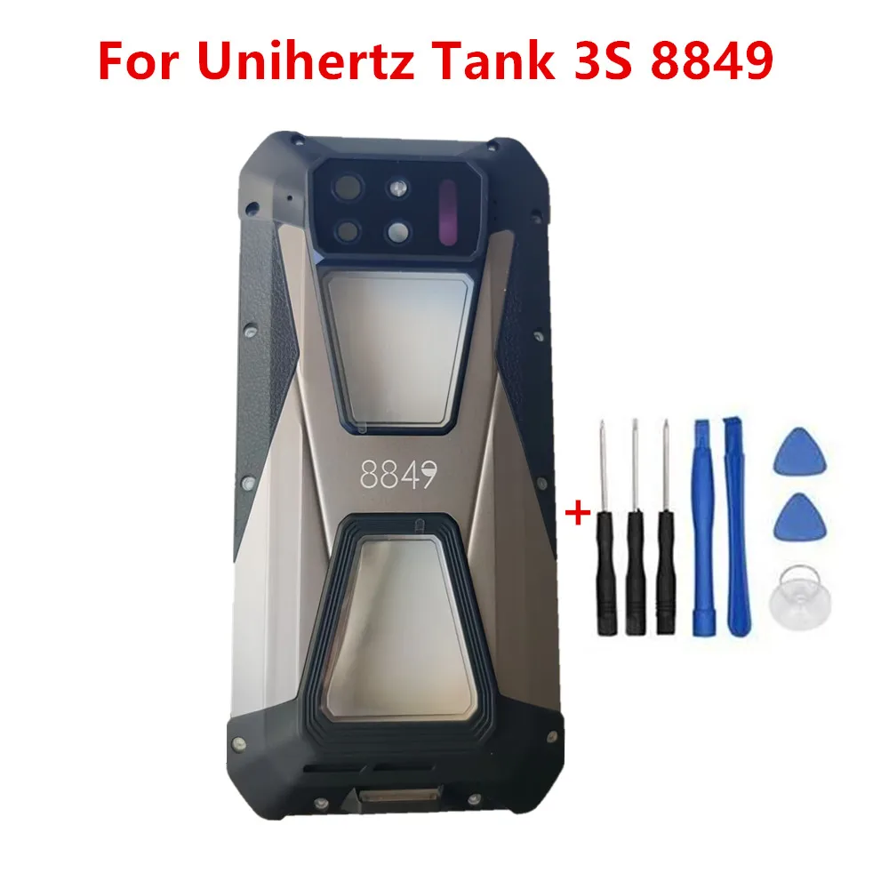 Original For Unihertz Tank 3 8849 Mobile Phone Back Battery Case With Rear Camera Lens Accessories Housings Door Replacement