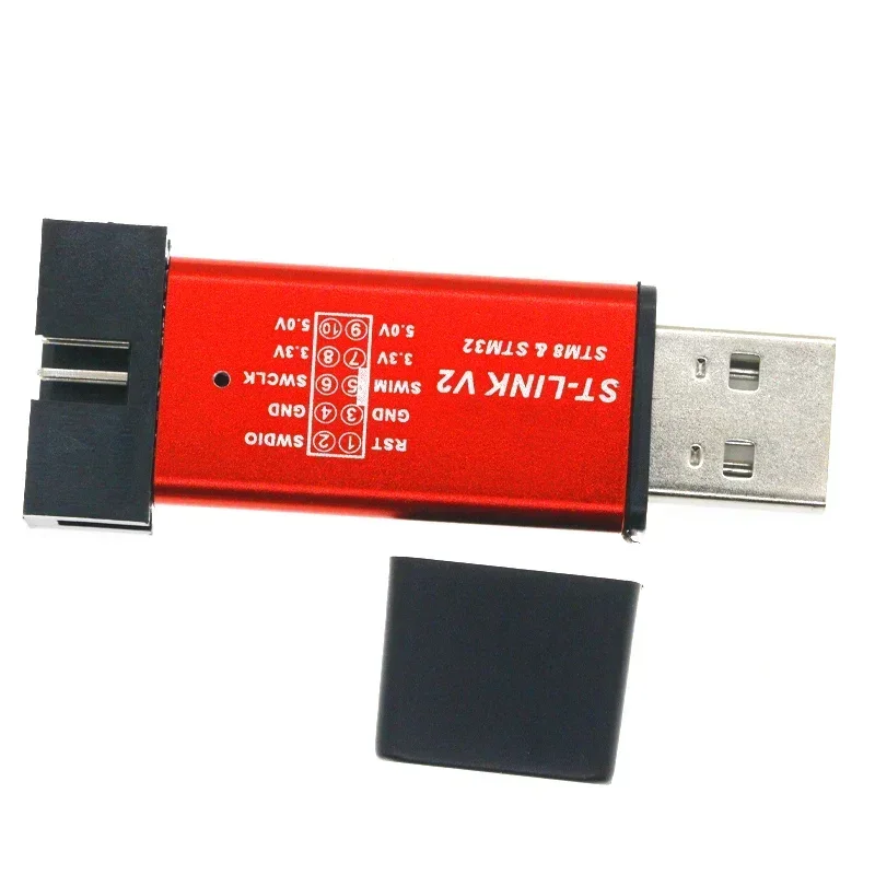 1/5 Buah ST LINK Stlink ST-Link V2 Mini STM8 STM32 Simulator Unduh Pemrograman Pemrograman dengan Penutup A41 untuk Arduino