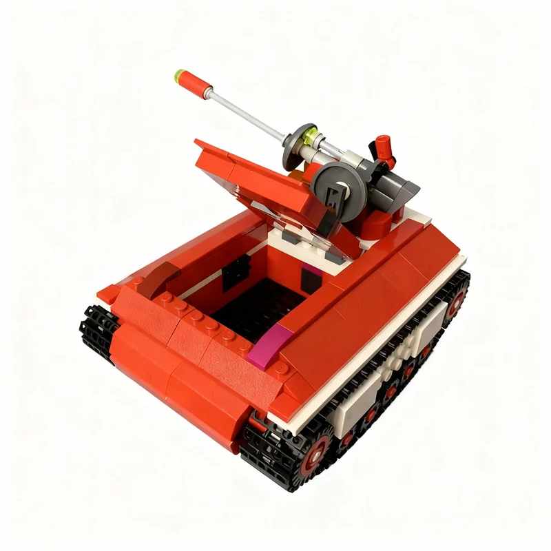 507 elementów MOC Kosmiczny M Tron Lekki Czołg Model Klocki Konstrukcyjne Architektura Kreatywne Prezenty Świąteczne Pomysł na Zabawę DIY Edukacyjna Klocki dla Dzieci