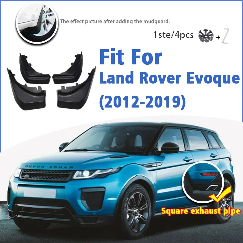 

For Land Rover Evoque L538 2012-2019 Mud Flap Guards Splash Mudguard Fender Mudflaps Car Accessories Front Rear 4pcs