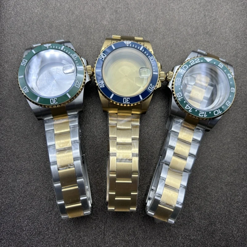 

40MM case, modified accessories case strap + ring, sapphire glass for NH34/NH35 movement