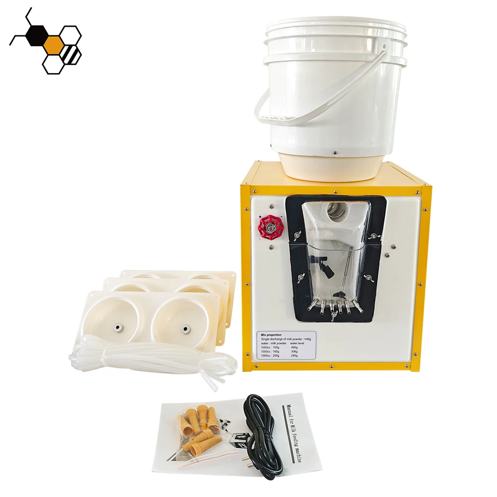 

Hot Sale Adjustable Thermostat Animal Feeders 6 Nipple Teats Automatic Lamb Milk Feeder