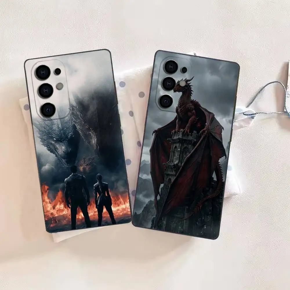 popular Game of Thrones Phone Case For Samsung S26,25,24,21,22,21,20,10,9,8,7,6,5,Ultra,Plus,Fe,Lite Black Shell