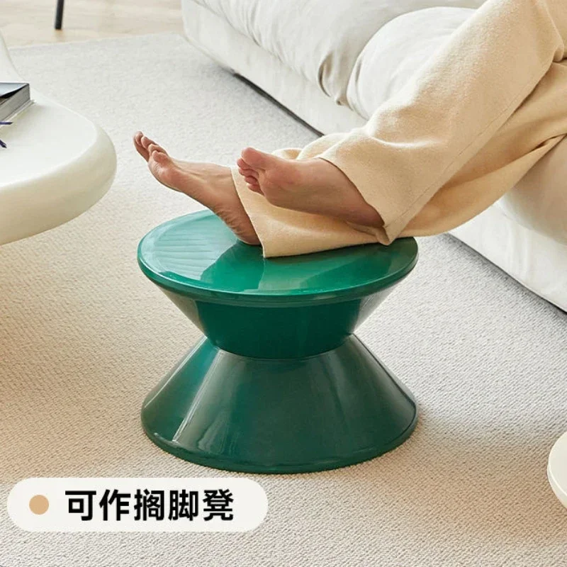 Nordic Minimalist Design Creative Multi-Functional Stool Foot Mat Shoe Stool Makeup Stool  Sofa Side Table Hourglass Stools