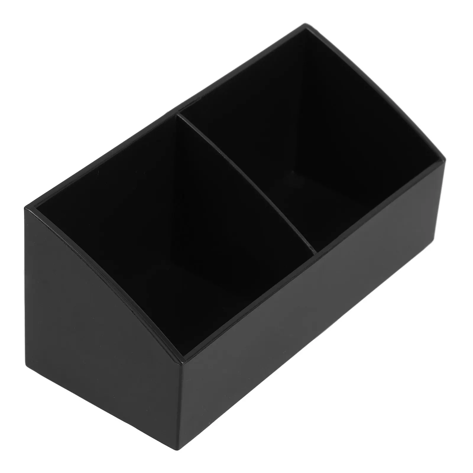 Reusable 2-Compartment Tea Bag Organizer Box Sugar Packet Storage Case for Coffee Shop Office Kitchen Tea Bag Holder