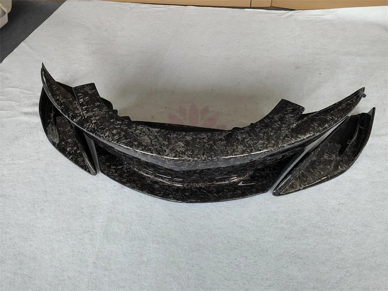 For McLaren 540C 570S 570GT 600LT Upgrade 600LT Style Forged Grain Carbon Fiber Front Bumper Body Kit