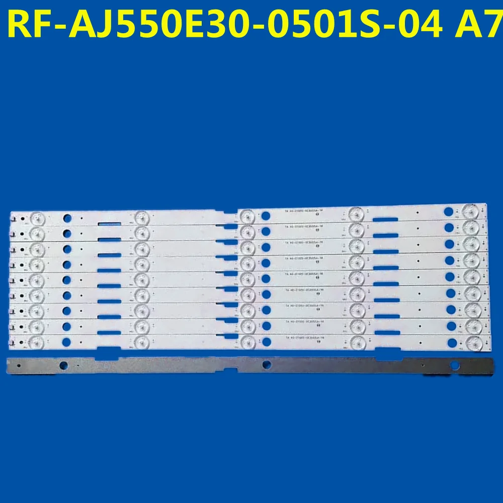 

10 шт. светодиодная лента 5 ламп RF-AJ550E30-0501S-04 A7 для LC-55UI7352K LC-55UI7252K LC-55CUG8052K LC-55CFG6022E LC-55CUG8052E LTA550FJ03