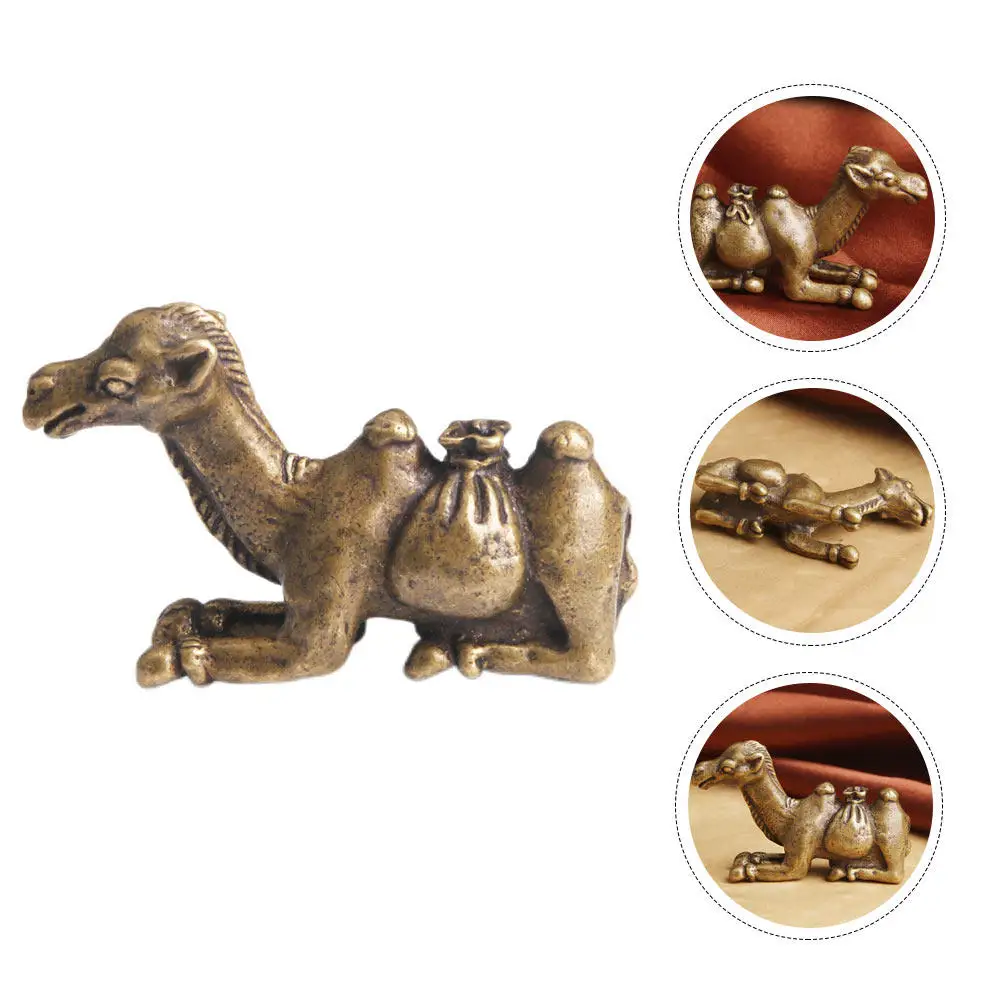 

Подставка для ручек в форме верблюда из меди, прочная, в винтажном стиле, держатель для кистей для рисования, для офиса, дома, кабинета, художественный пресс-папье-держатель для демонстрации