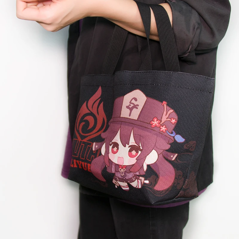 Anime Game  Cos Q Edition Eula Nahida Wanderer Keqing Al Haitham Cyno Ganyu Etc. Digital Printed Bento Handbag