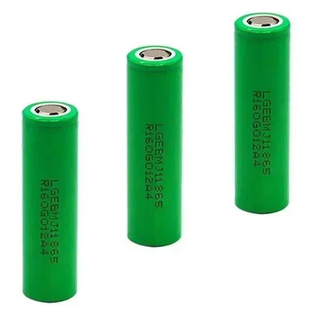 Batterie aste au lithium-ion avec chargeur, LGDB, MJ1, 18650, 3.7V, 3500mAh, décharge 30A annulée, utilisée pour lampes de poche, outils électriques, jouets