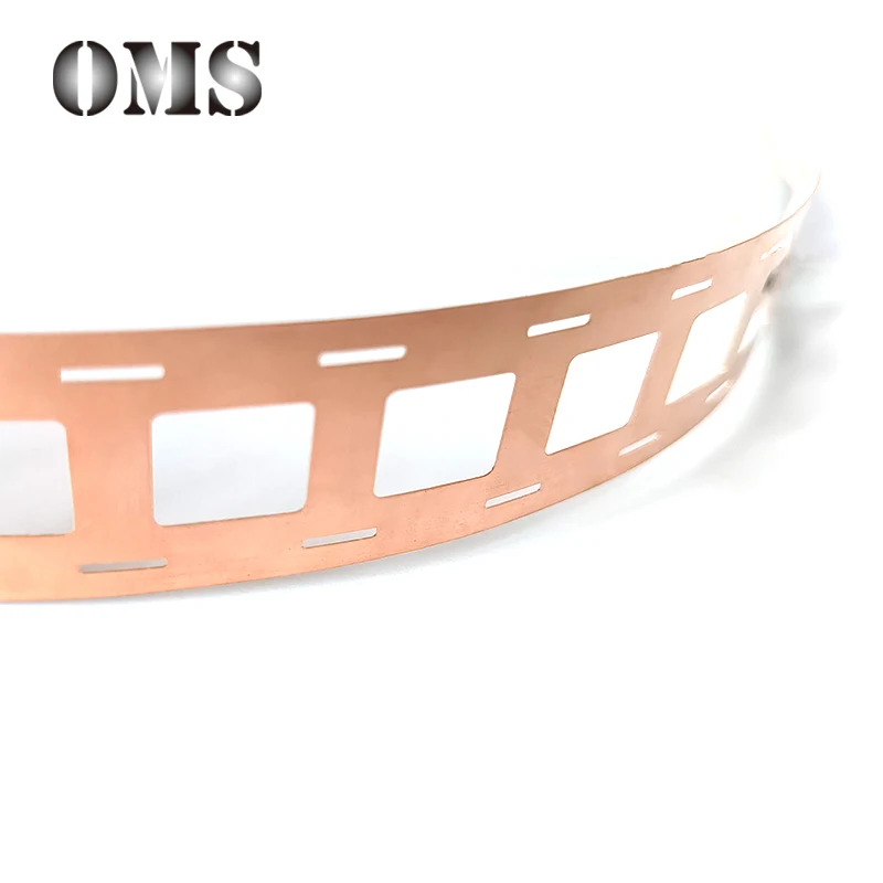 1M 0.2mm T2 Copper Strips For High Current 18650 Power Battery Welding Connection Sheet Punched Copper Belt