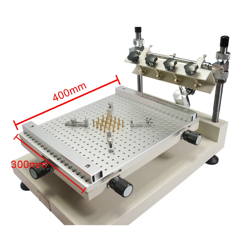 Chip repair Solder paste printer manual silkscreen printer red glue printing machine ZB3040H print size 250x400mm