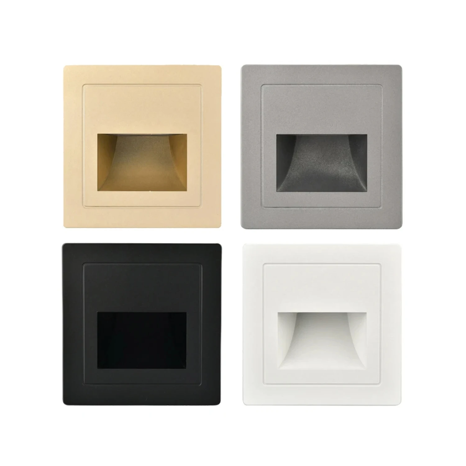 

New Efficient, stylish, and modern contemporary LED recessed wall light with switch. Ideal for illuminating indoor walls and lig