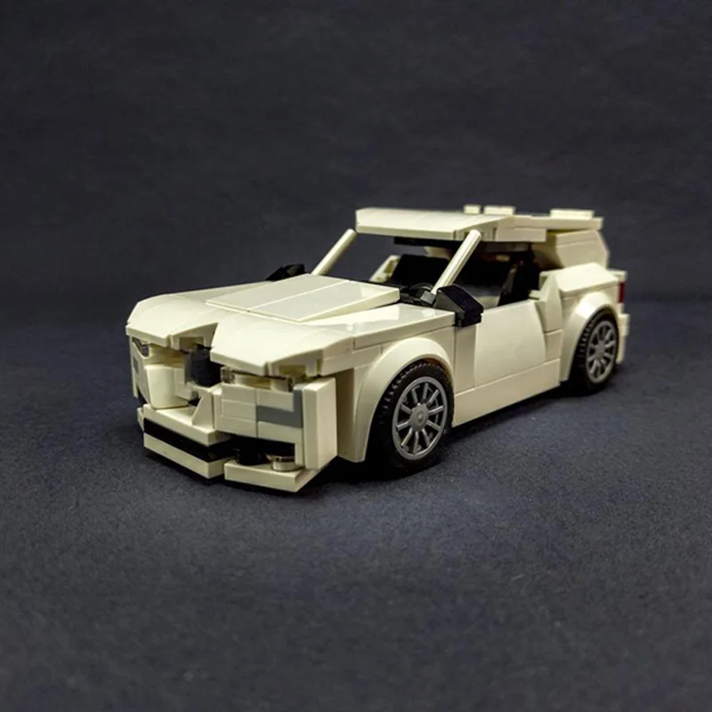 City Car Model MOC Building Bricks High-Performance Compact Sedan Modular Technology Children Holiday Gifts Assemble Toys Suit
