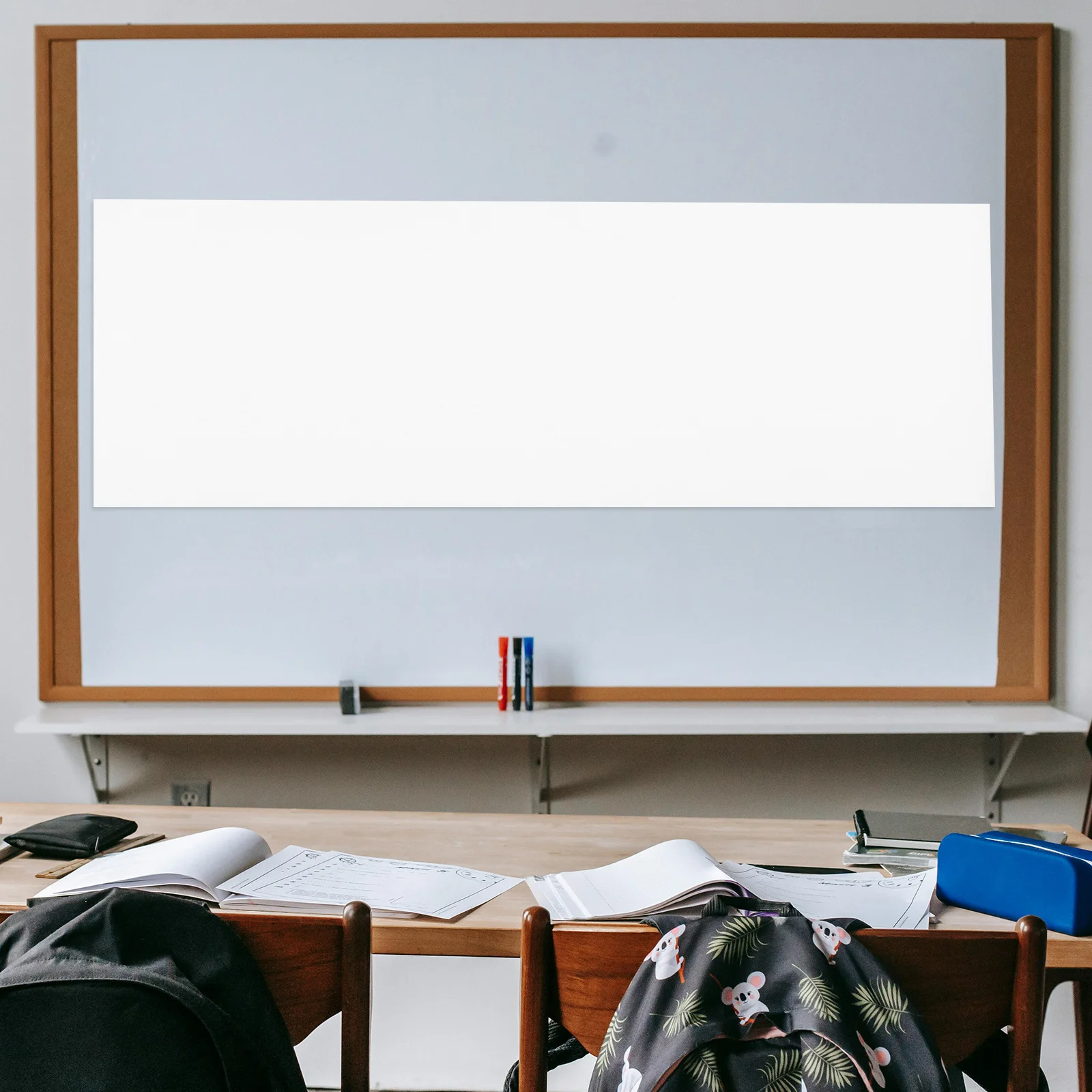 Whiteboard Papier 45Cmx10M Zelfklevende Droog Wissen Vel Voor Muur Draagbare Herbruikbare Schrijven Oppervlak Kantoor thuis School