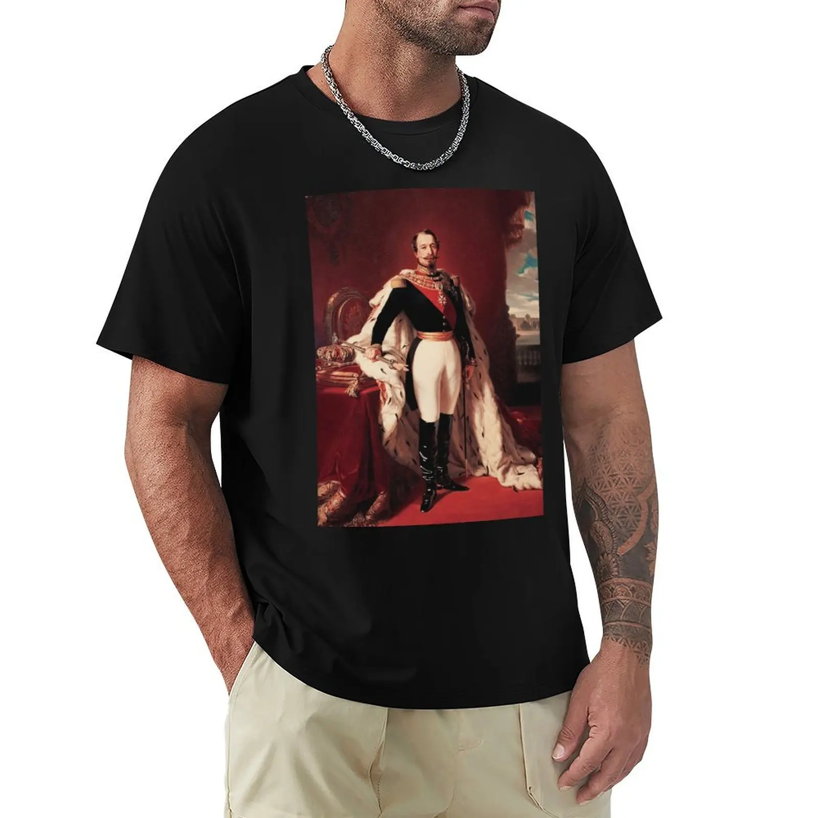 Franz Xaver Winterhalter - The Emperor Napoleon III T-Shirt baggy shirts Blouse tees men clothing