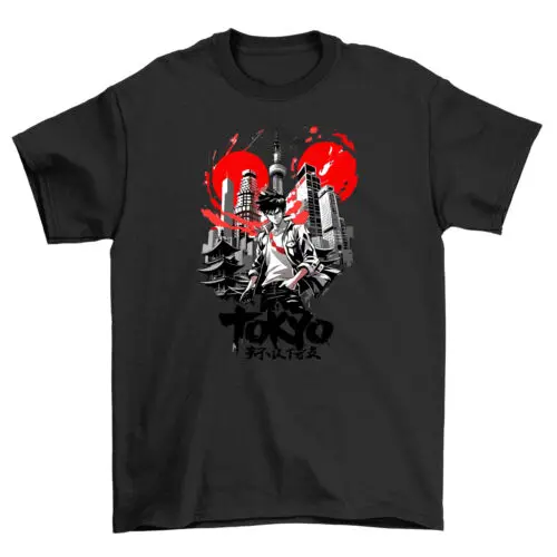 Tokyo Building Man T-shirt - A Tokyo-rrific Twist! Funny Unisex Tee with Tokyo S