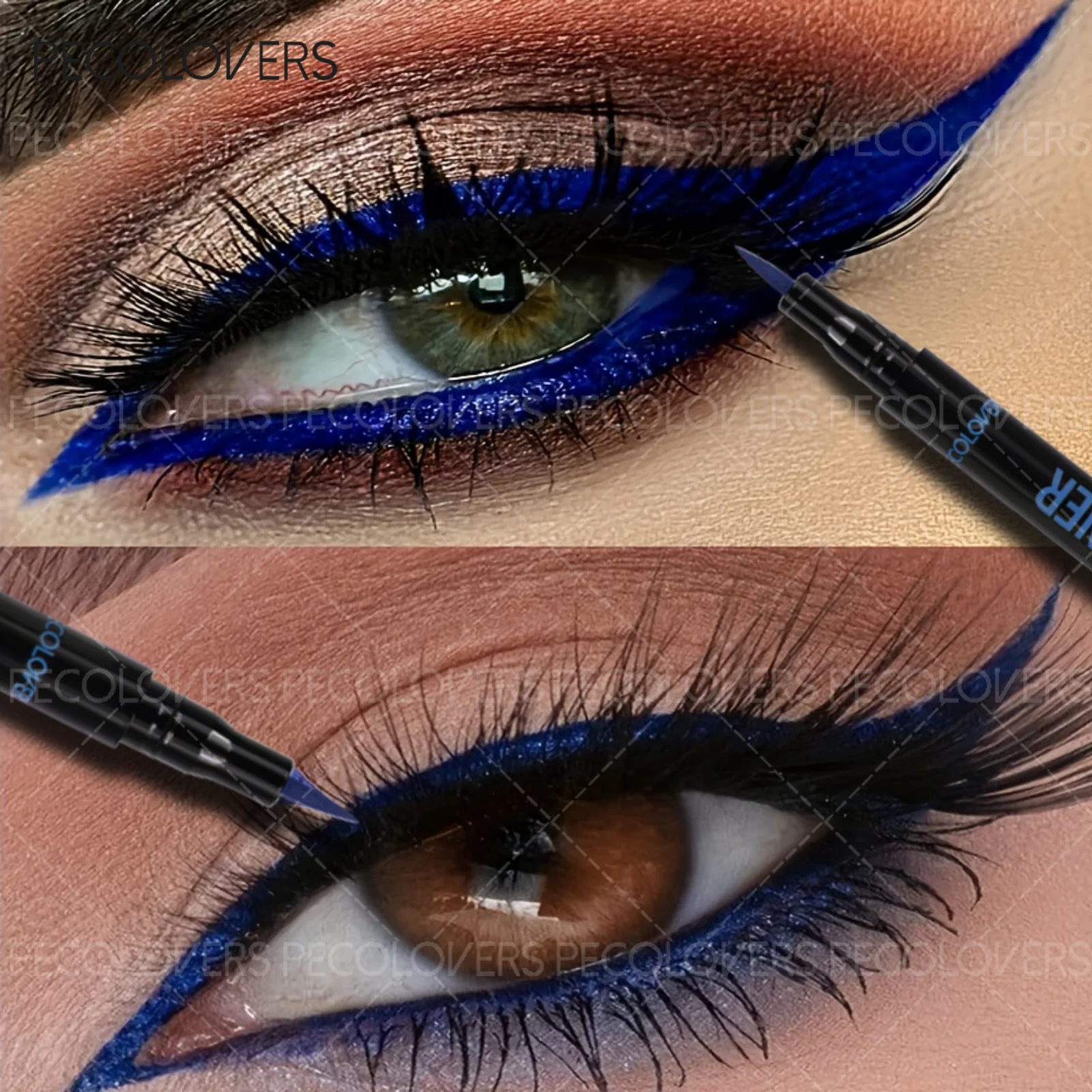 Stylo liquide Eyeliner vert longue durée 24 heures, effet formule Non collant pour le maquillage du Contour des yeux approfondis et mis en évidence, 1 pièce