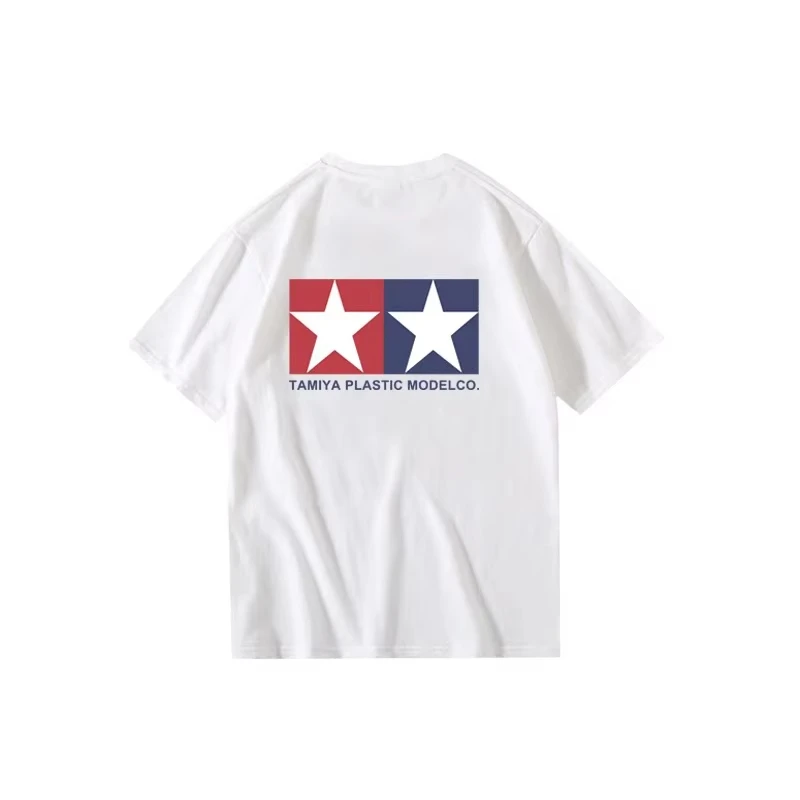 Retro Hobby Model Kit RC Car Enthusiast Tamiya Plastic Model Co Print Cotton Breathable Men Women Universal Crew Neck T-Shirt