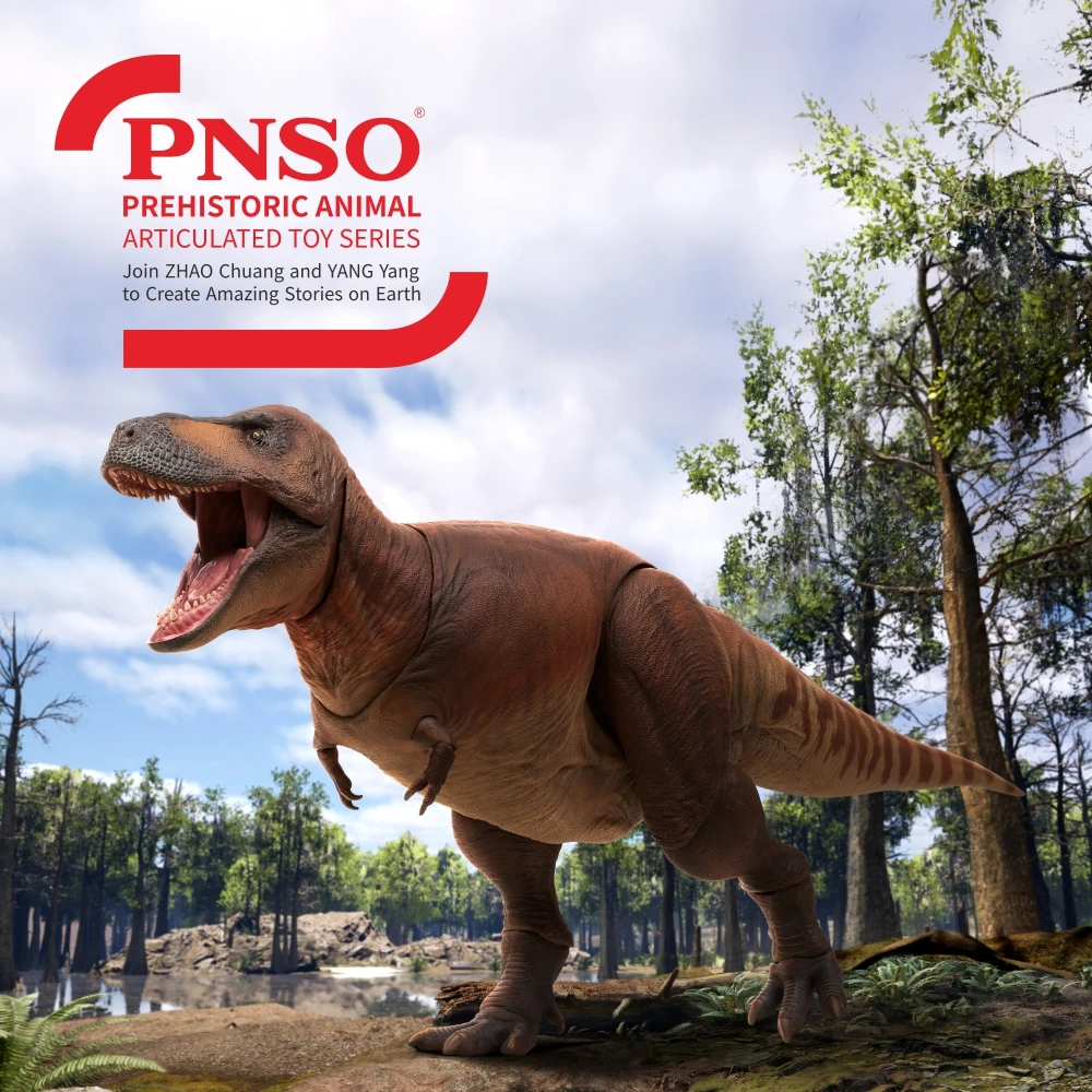 Serie de juguetes articulados de animales prehistóricos PNSO: 01Cameron, el tiranosaurio rex