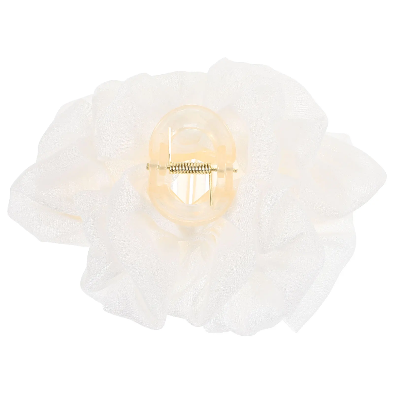 

Stylish Claw Clips Hair Accessories for Women Durable Acrylic Clamps Shark Clip Coconut White Silver Mesh Bubble Design