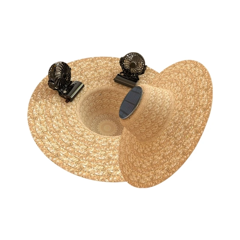 Daytime Outside Hat with Solar Powered Fan Design and Face Coverage