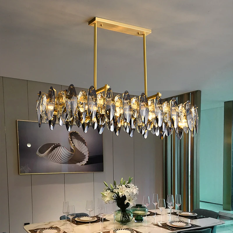 

Украшение дома Подвесные светильники, роскошная хрустальная люстра для гостиной, подвесной светильник для столовой, потолочный светильник, внутреннее освещение