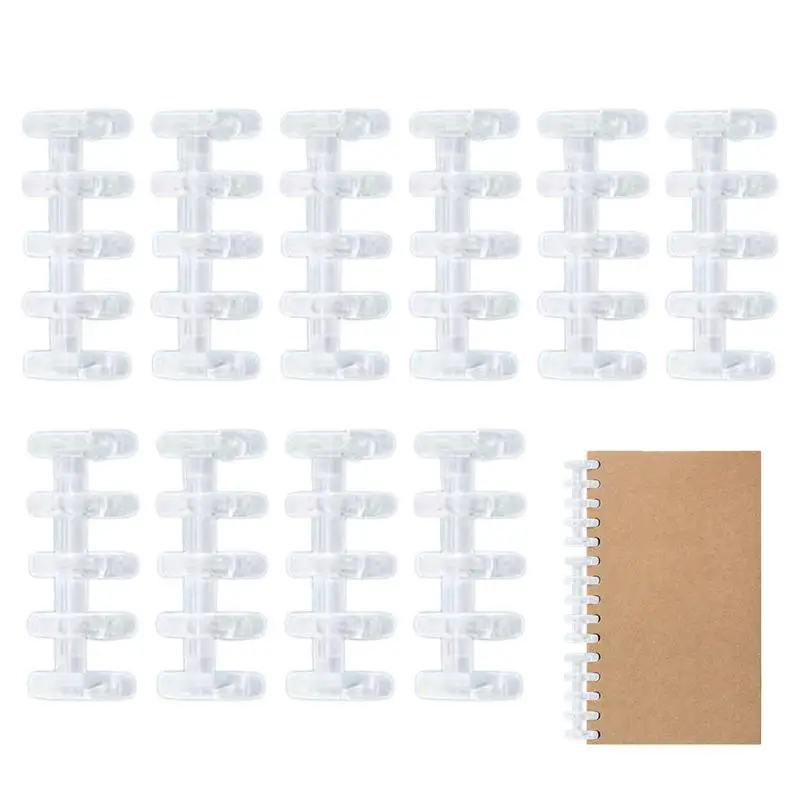 Binding Ring Translucent Binding Wire Notebook Strips Stationery Supplies Combs Snap Split 5-Holes Book Snap Split Binder Rings